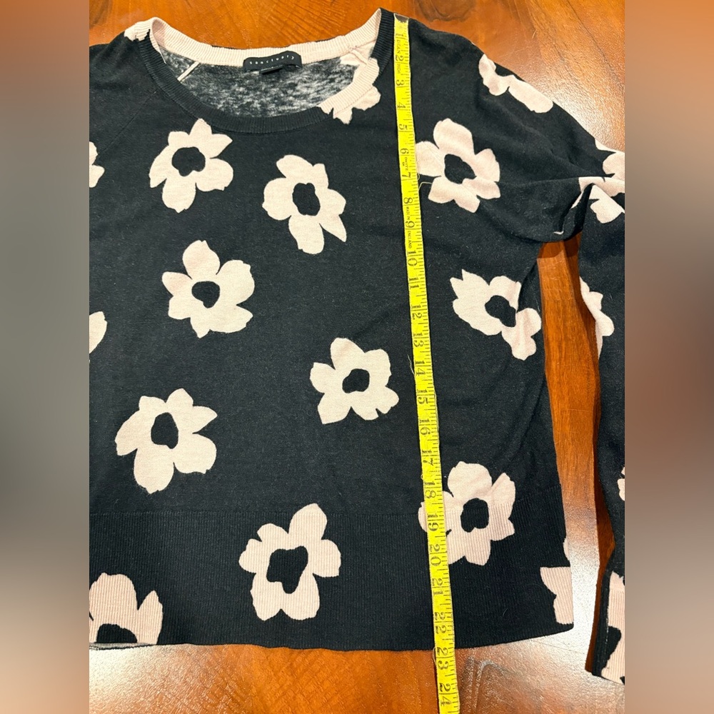 Sanctuary Black and Pink Sweater, size L - Picture 5 of 6